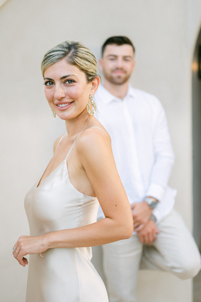 Engagement photo at Château de La Messardière in Saint-Tropez