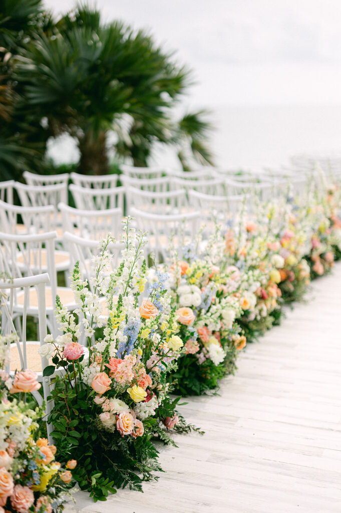 Ceremony Keys Wedding French Style Islamorada tea table island