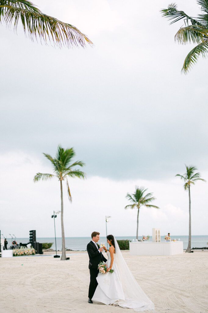 Keys Wedding French Style Islamorada tea table island