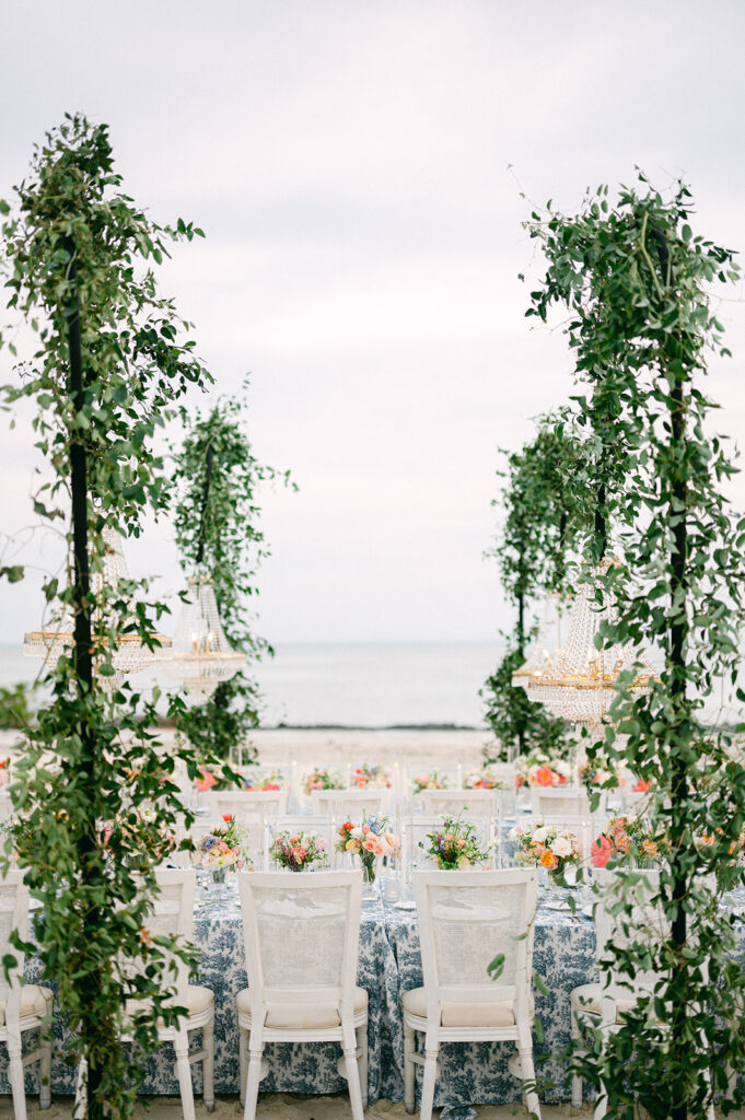 Keys Wedding French Style Islamorada tea table island