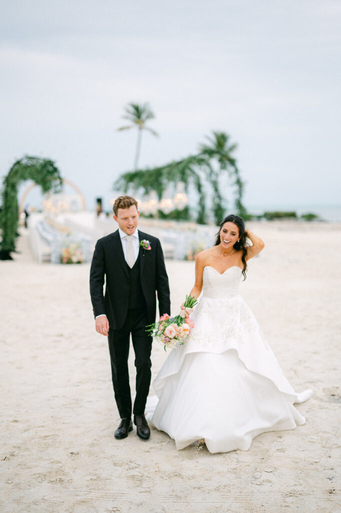 Keys Wedding French Style Islamorada tea table island