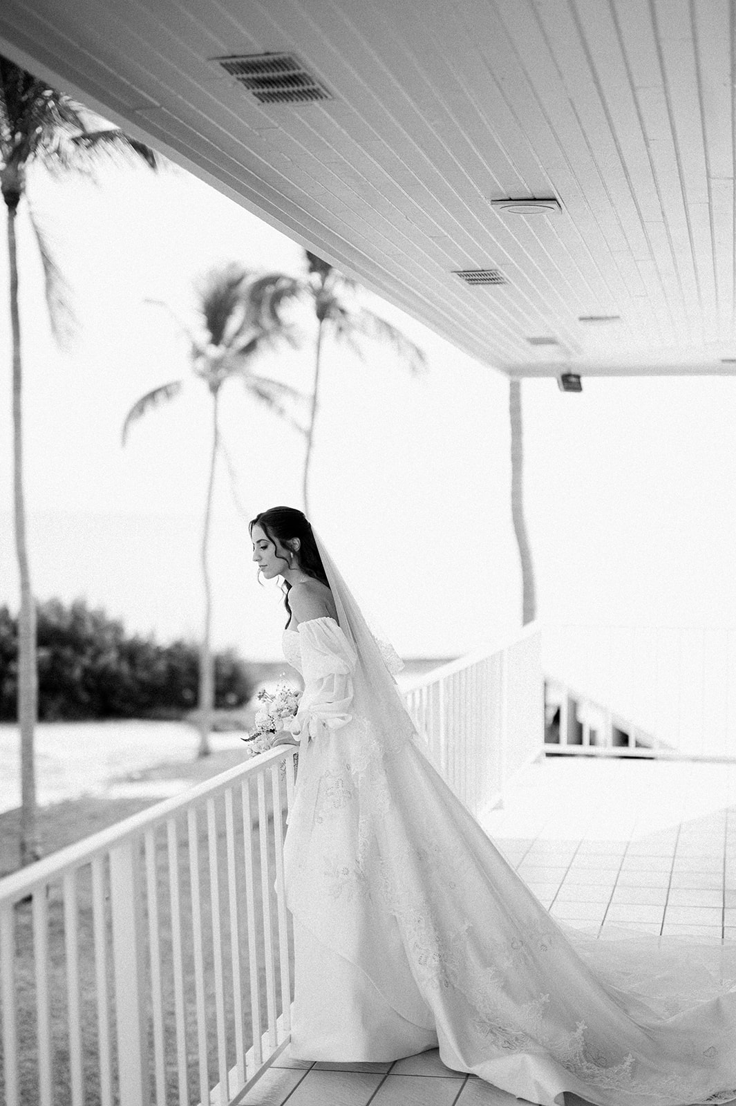 Getting ready Keys Wedding French Style Islamorada tea table island