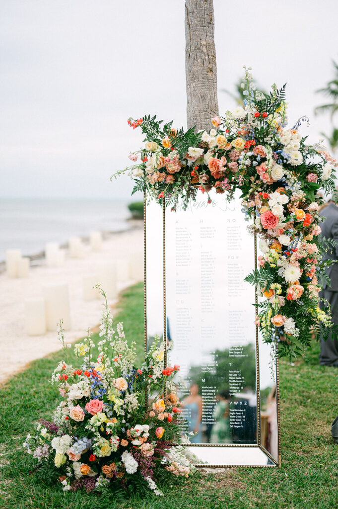 Keys Wedding French Style Islamorada tea table island