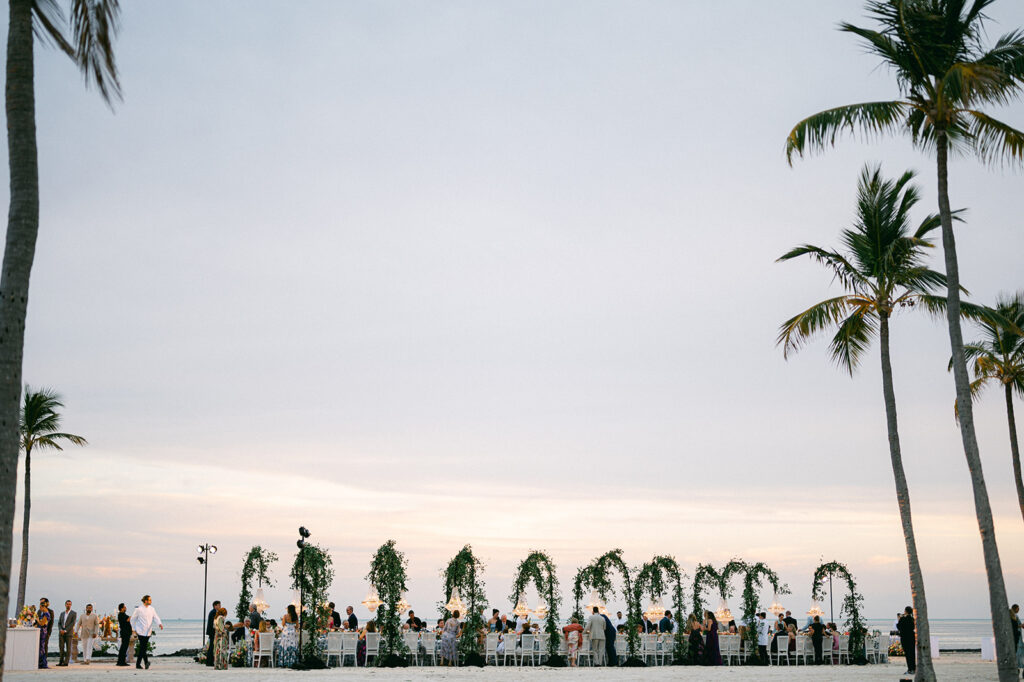 Keys Wedding French Style Islamorada tea table island