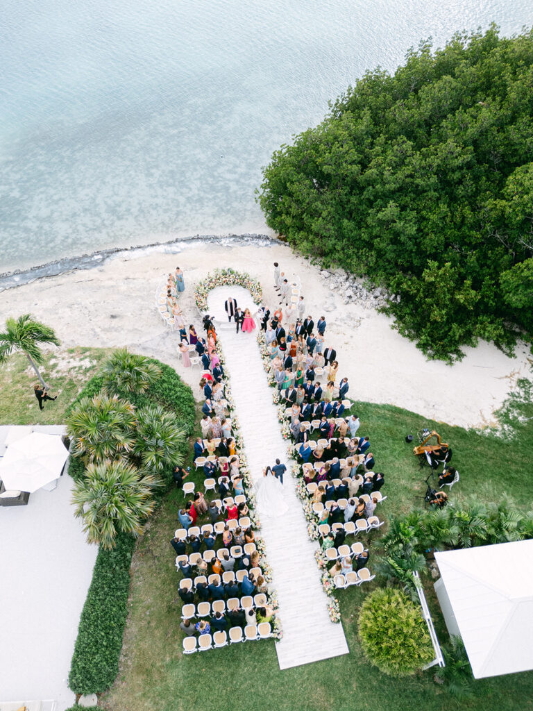 Ceremony Keys Wedding French Style Islamorada tea table island